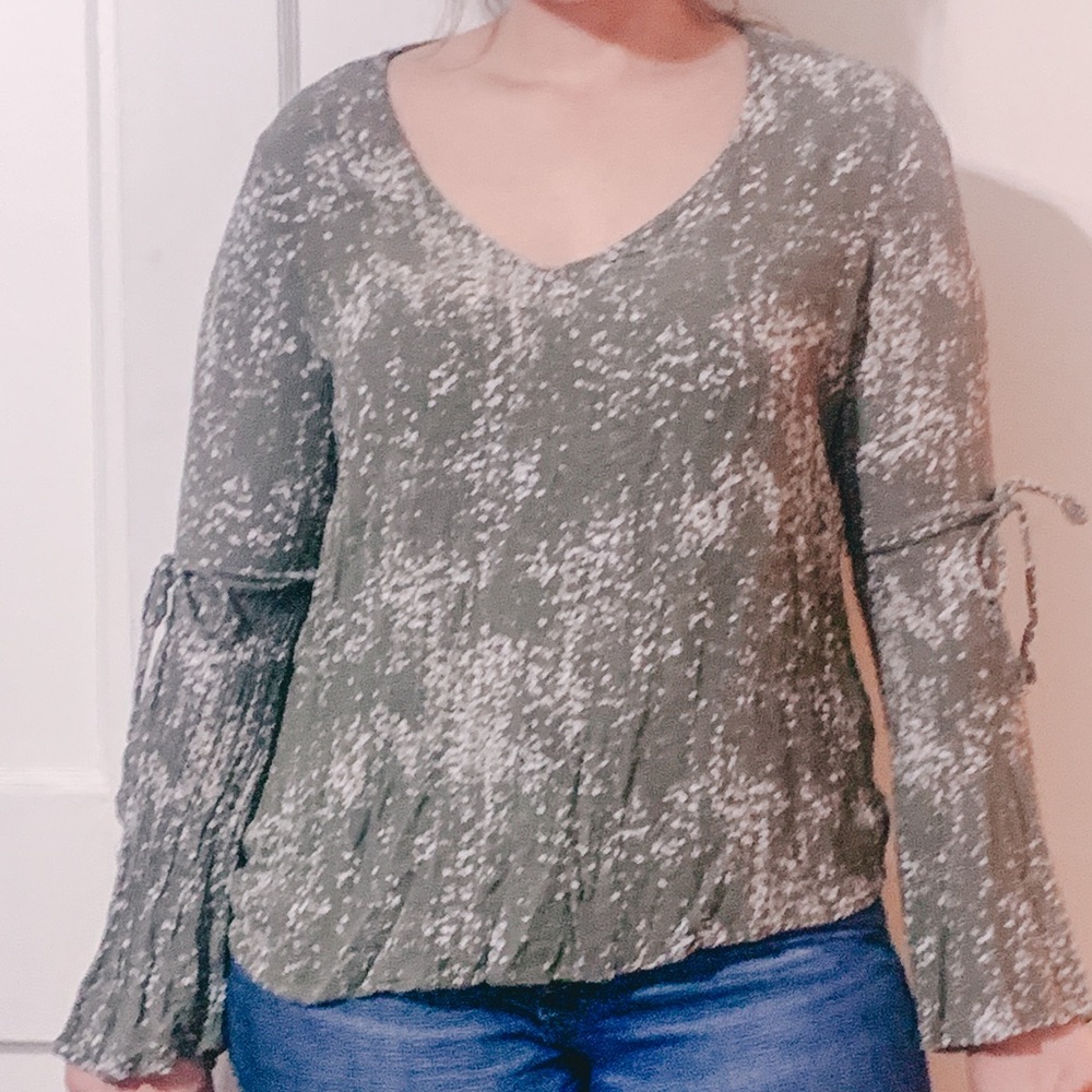 Green blouse